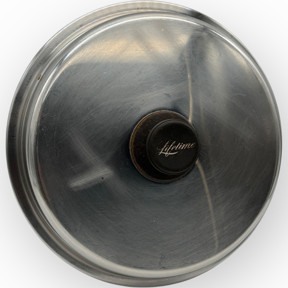 Vintage Lifetime Cookware Stainless 9.5 Replacement‎ Lid ONLY